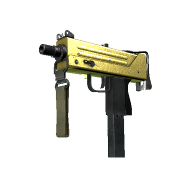 Souvenir MAC-10 | Gold Brick (Well-Worn)