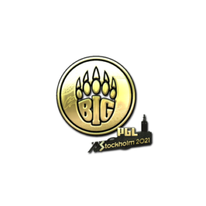 Sticker | BIG (Gold) | Stockholm 2021