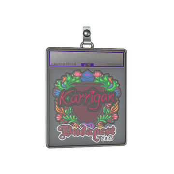 Sticker Slab | karrigan (Embroidered) | Budapest 2025