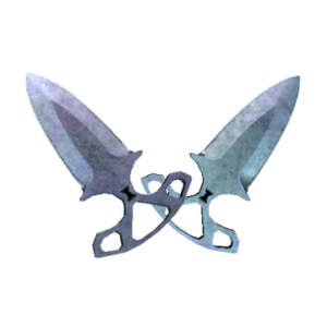 ★ Shadow Daggers | Blue Steel (Well-Worn)