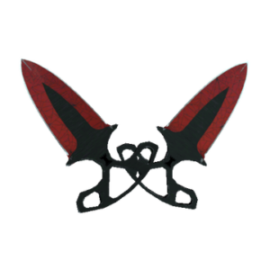 ★ Shadow Daggers | Crimson Web (Well-Worn)