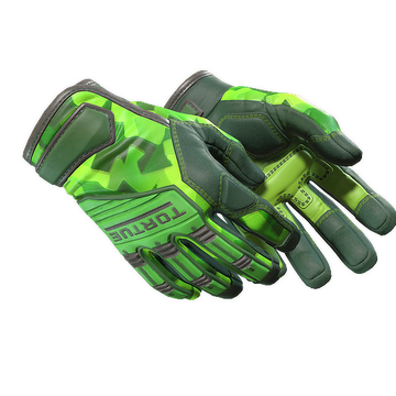 ★ Specialist Gloves | Lime Polycam (Minimal Wear)