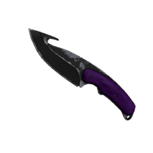 ★ StatTrak™ Gut Knife | Ultraviolet (Well-Worn)